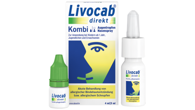 Livocab® direkt Kombi 4 ml Augentropfen + 5 ml Nasenspray* Kombipackung 